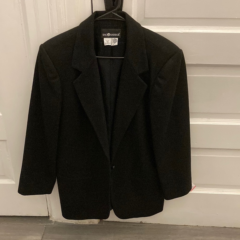 Oversized black blazer
